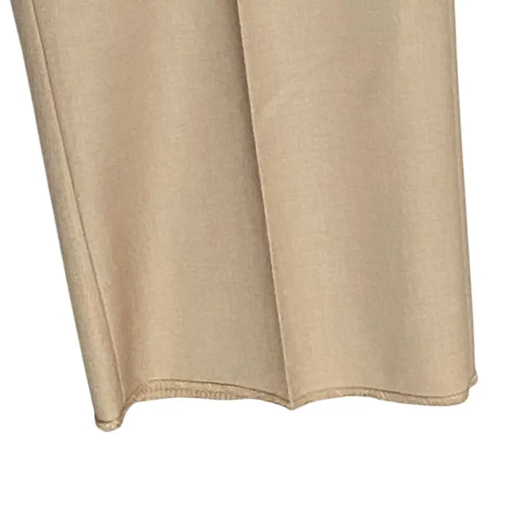 Ted Baker London Joey Pant Men's 38R Wool Dress Pant Solid Tan Raw Hem NWT